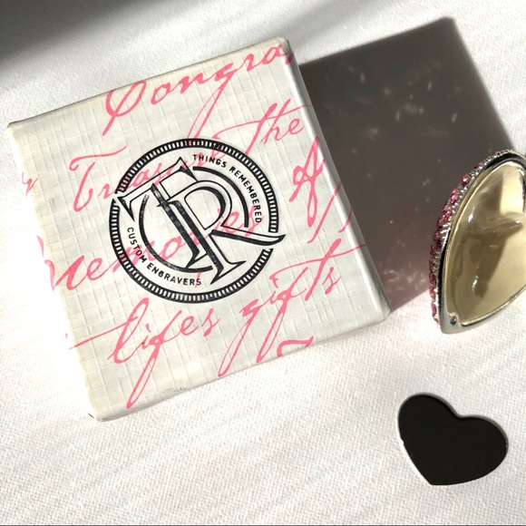 Heart Box Studded Stones Personalized valentine - Picture 7 of 10